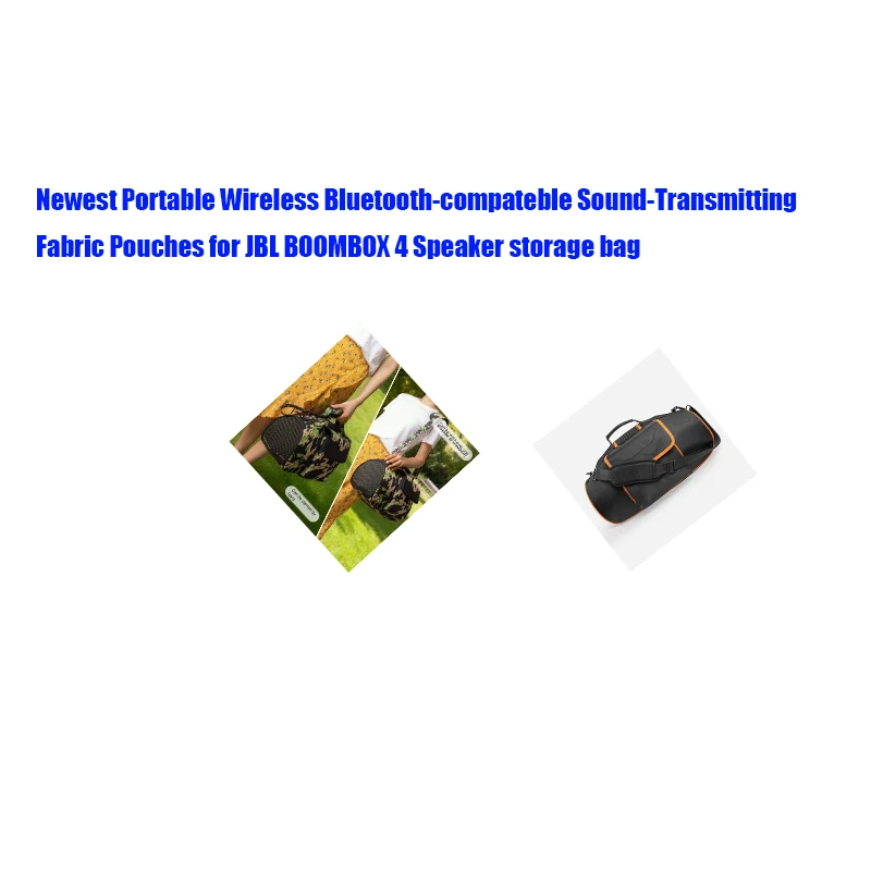 

​Newest Portable Wireless Bluetooth-compateble Sound-Transmitting Fabric Pouches for JBL BOOMBOX 4 Speaker storage bag