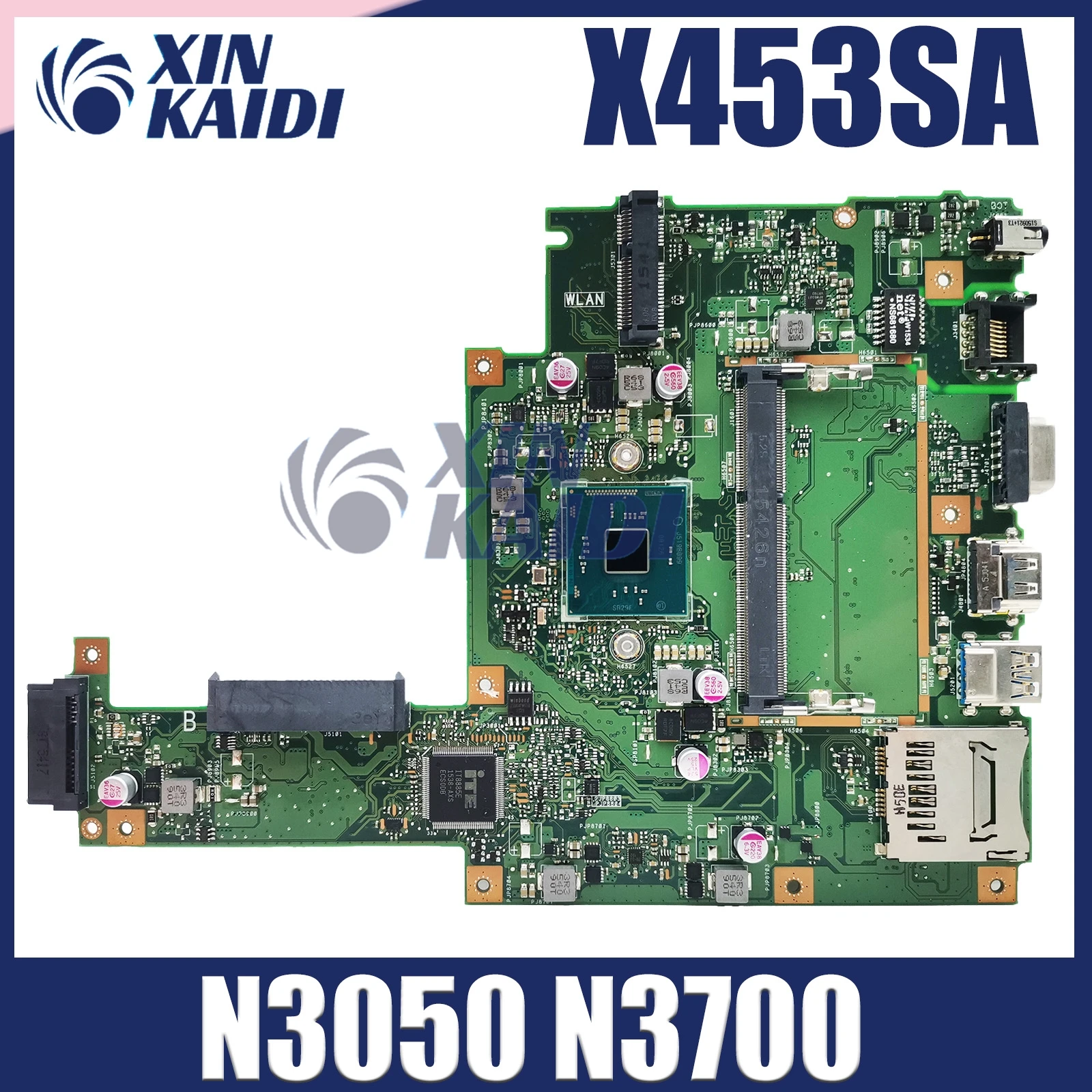 

Материнская плата X453SA с процессором N3050 N3700 для ASUS X453S X453 X403S DDR3L Материнские платы для ноутбуков 100% хорошо работают