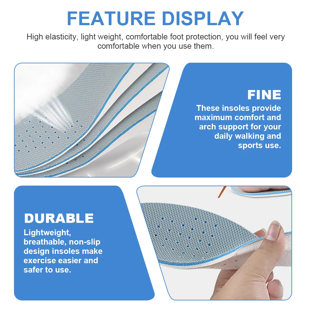 

Heightening Insoles Dry Feet Shoe Pads Absorb Sweat Daily Walking Booster Eva Shoes Increase