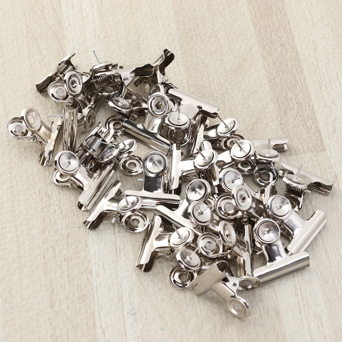 

30pcs Round Head Ticket Adjustable Handles Tempered Steel Corrosion Resistant Stationery Office Supplies Binder For Daily Use