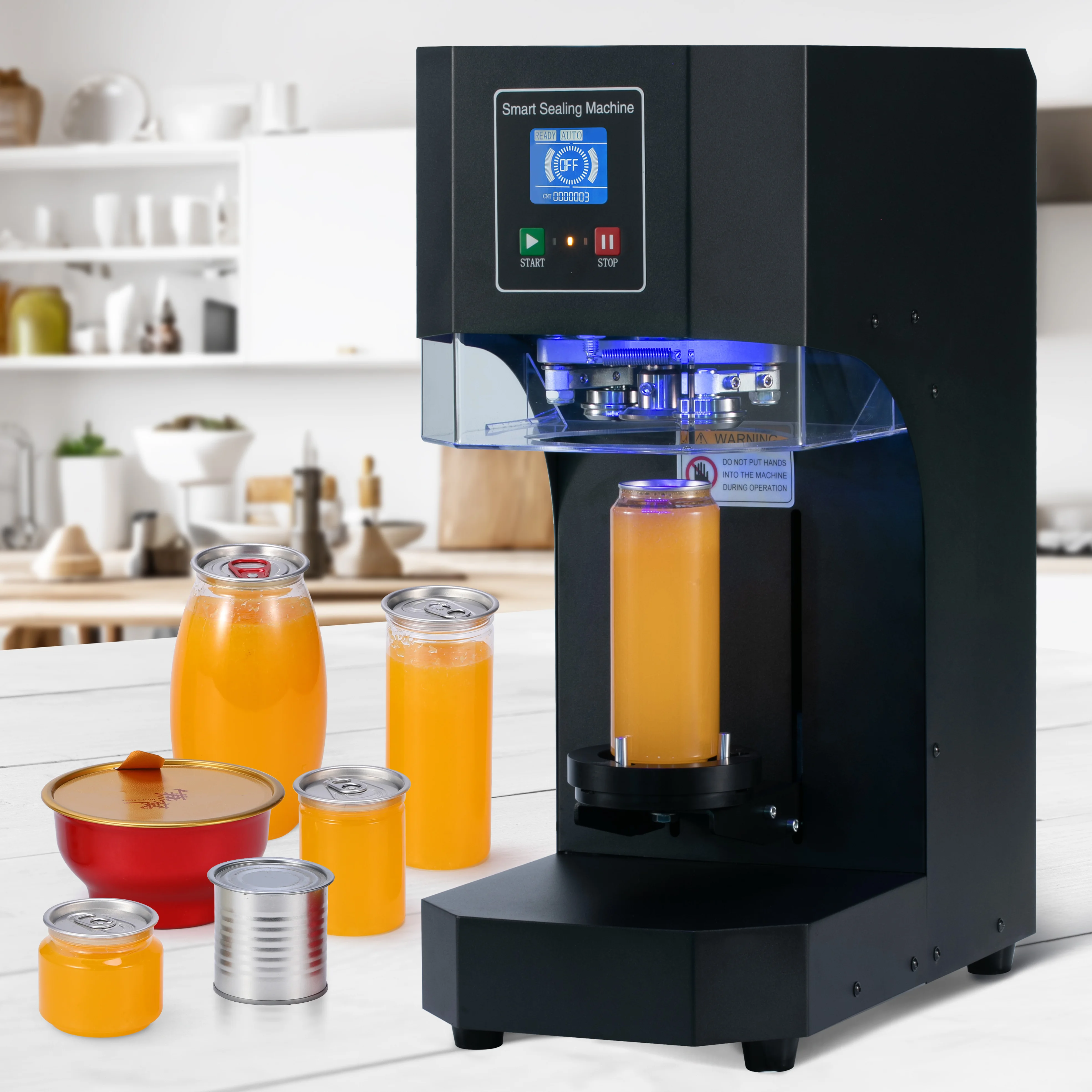 

Factory Direct Plastic Cans Sealing Machine Multi-caliber Optional Semi-automatic Automatic Sealing Machine Everything.