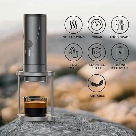 Capsule Coffee Maker Automatic Coffee Machine Mini Simple Operation Coffee Machine Travel Camping Pcm04