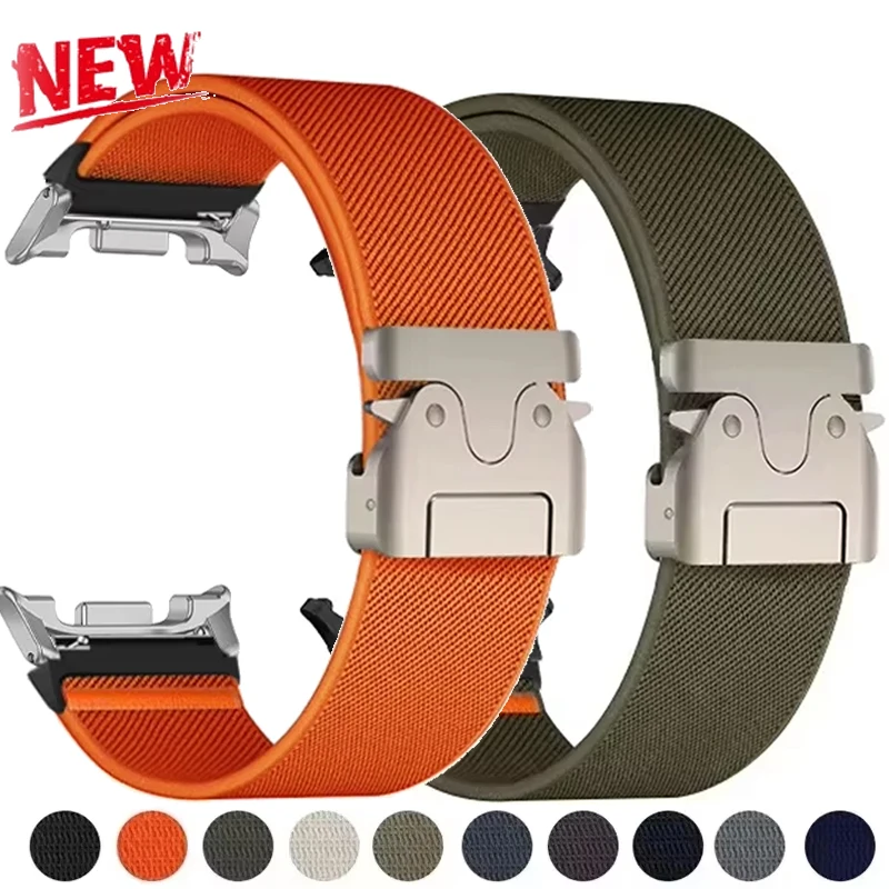 Nylon-Armband für Samsung Galaxy Watch Ultra 2026 47mm/9 8 40 44mm/8Classic 46mm Sport Correa Armband für Galaxy Watch 9 8 Band