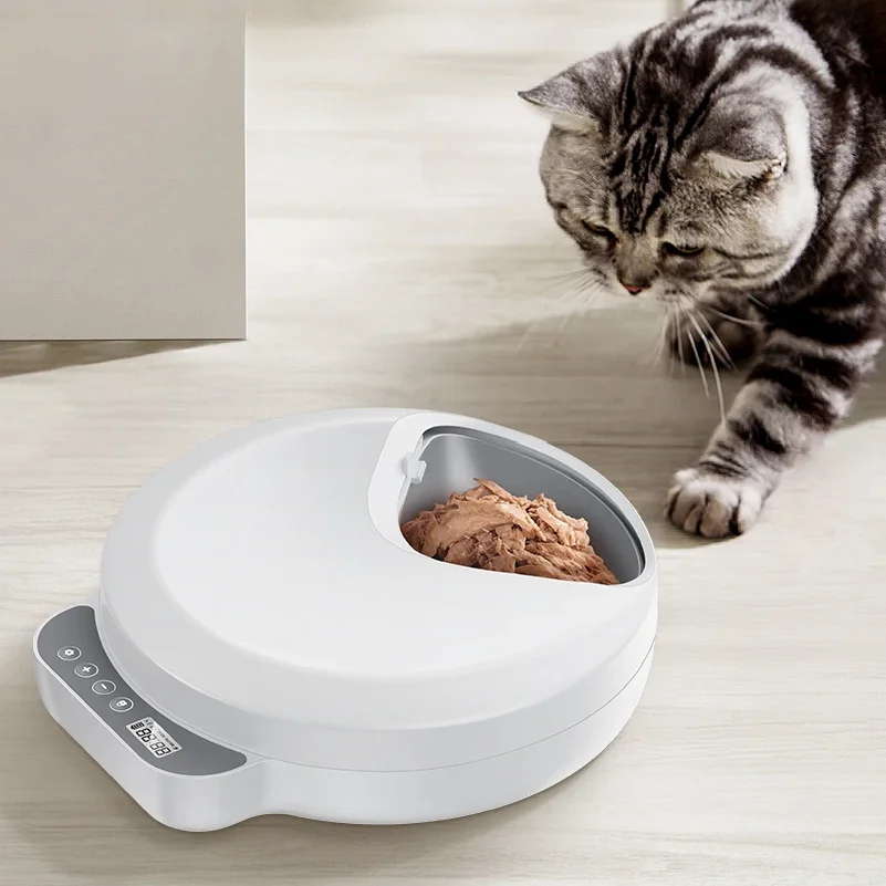 Automatic Pet Feeder 4 Meals For Wet Dry Food Feeding Wireless Smart Kibble Dispenser Cat Dog Multifunctional Cat Feeder
