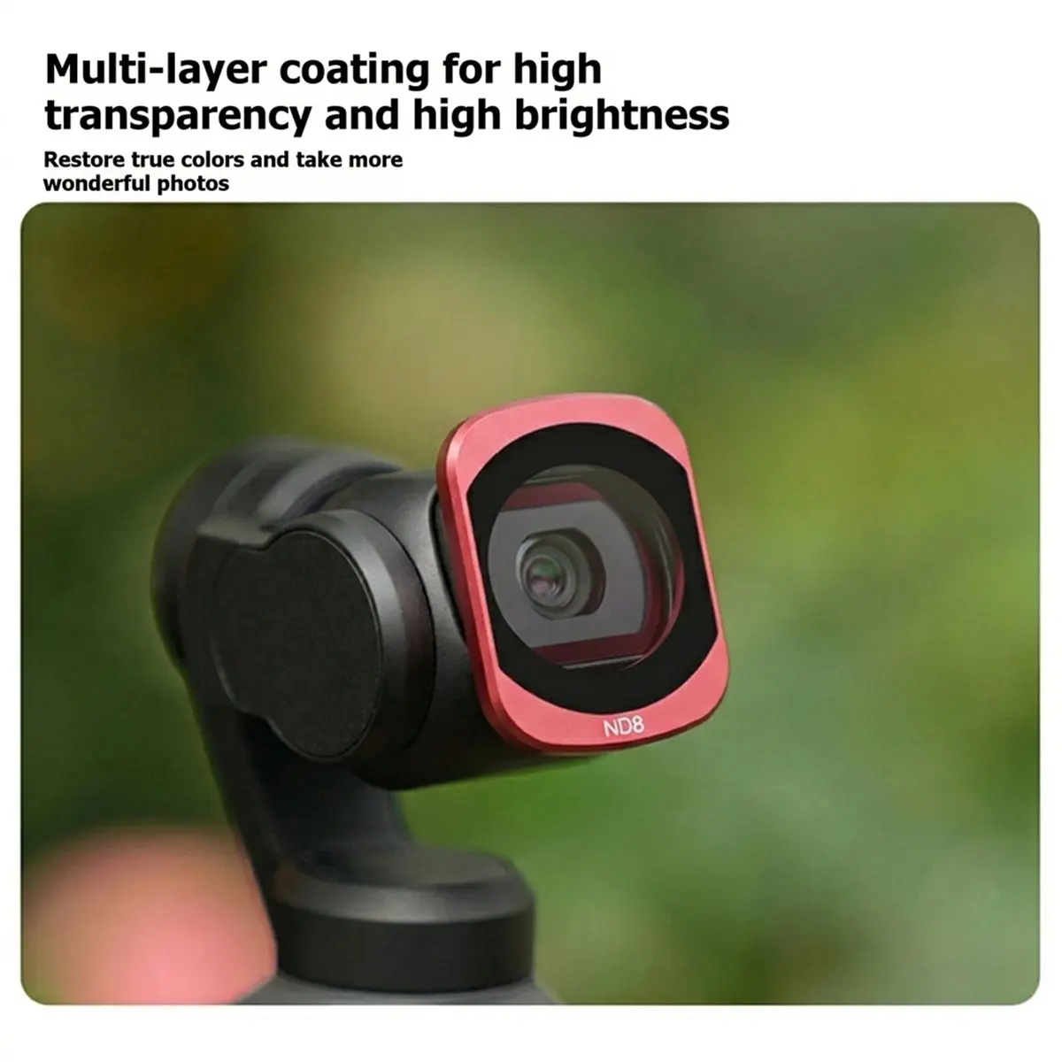 E@MB*RA*aCE^HAPPYa Filters Set for POCKET 4/3 HD Optical Glass Lens Filter Kit ND8 ND16 ND32 ND64 Neutral Density Camera Accesso