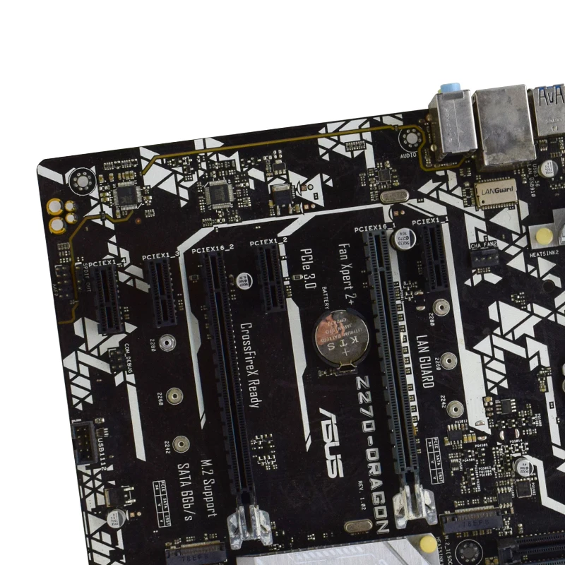 Imagem -04 - Placa-mãe para pc Desktop Chipconjunto Intel Z270 Soquete Lga 1151 Suporte 4x Ddr4 64gb Pci-e 3.0 Sata M.2 Asus-z270-dragon