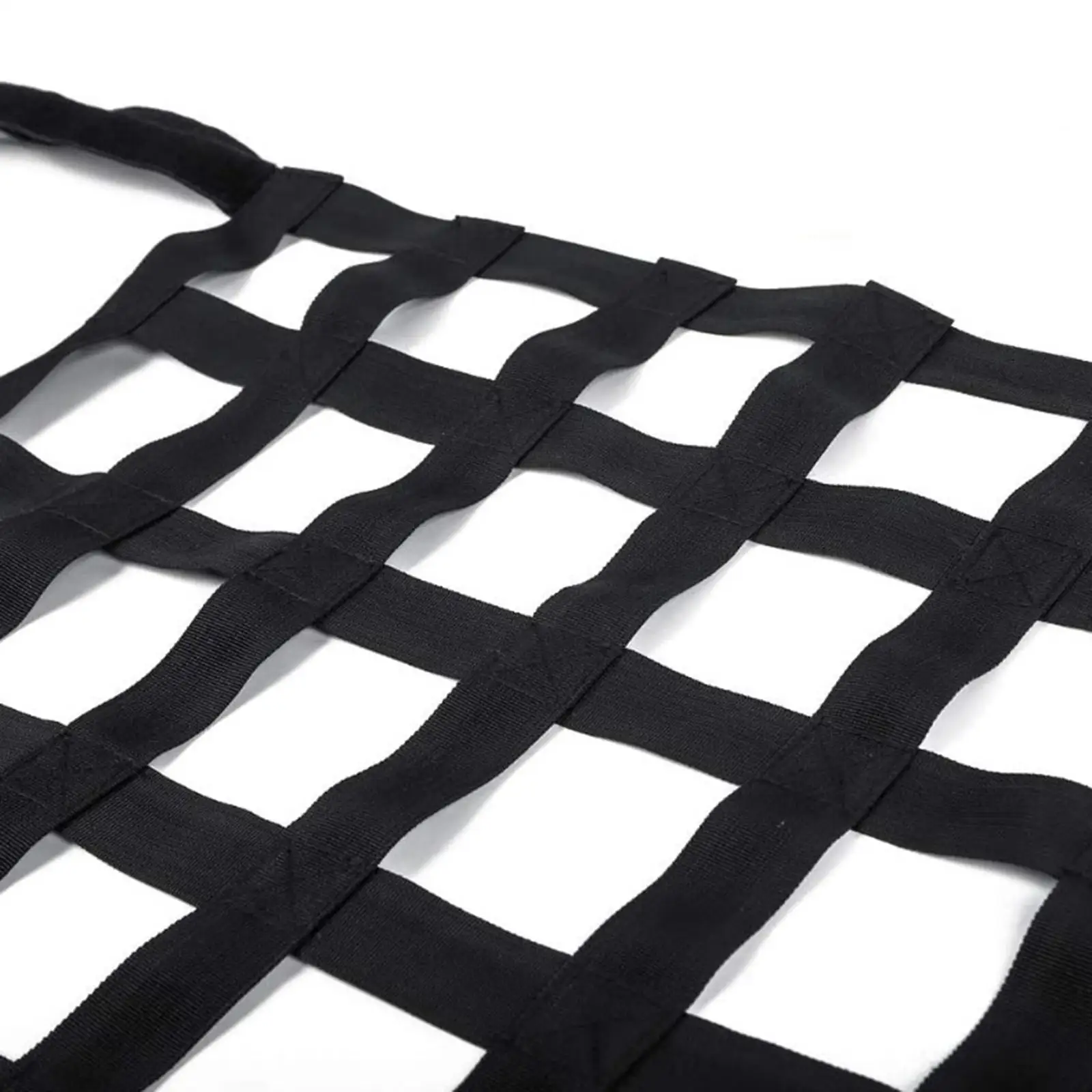 

Mesh Cargo Net Car Roof Hammock with Reinforced Straps for Universal Auto Roof Storage Organizer