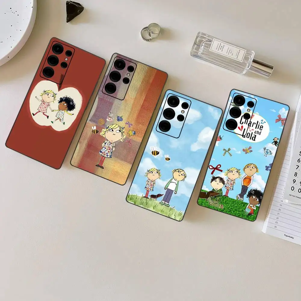 Чехол для телефона C-Charlie и L-Lola для Samsung S 24 fe 25 Ultra plus 20 lite 21 30 22 23 24 22 Ultra 5G Fundas