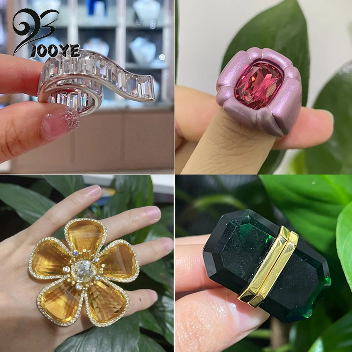 Anillos de boda de lujo para mujer, joyería Original de moda, de cristal blanco y rosa, regalo romántico para fiesta, envío gratis, novedad de 2024