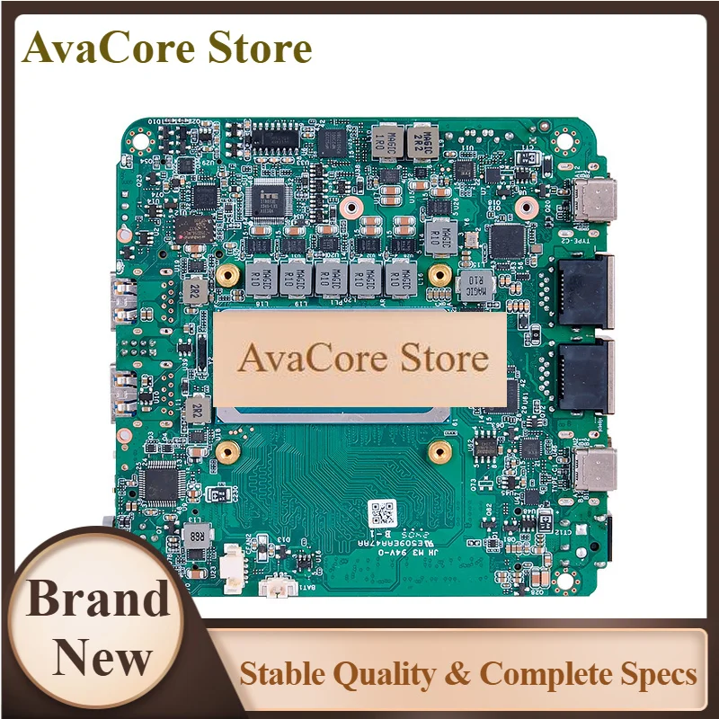 AvaCoreIntel 14th Core Ultra Computer Motherboard I5-125U/ I7-155U 2*LAN 2*DDR5 96GB 4K Display WIFI SATA3.0 RS232 MINI PC Mothe