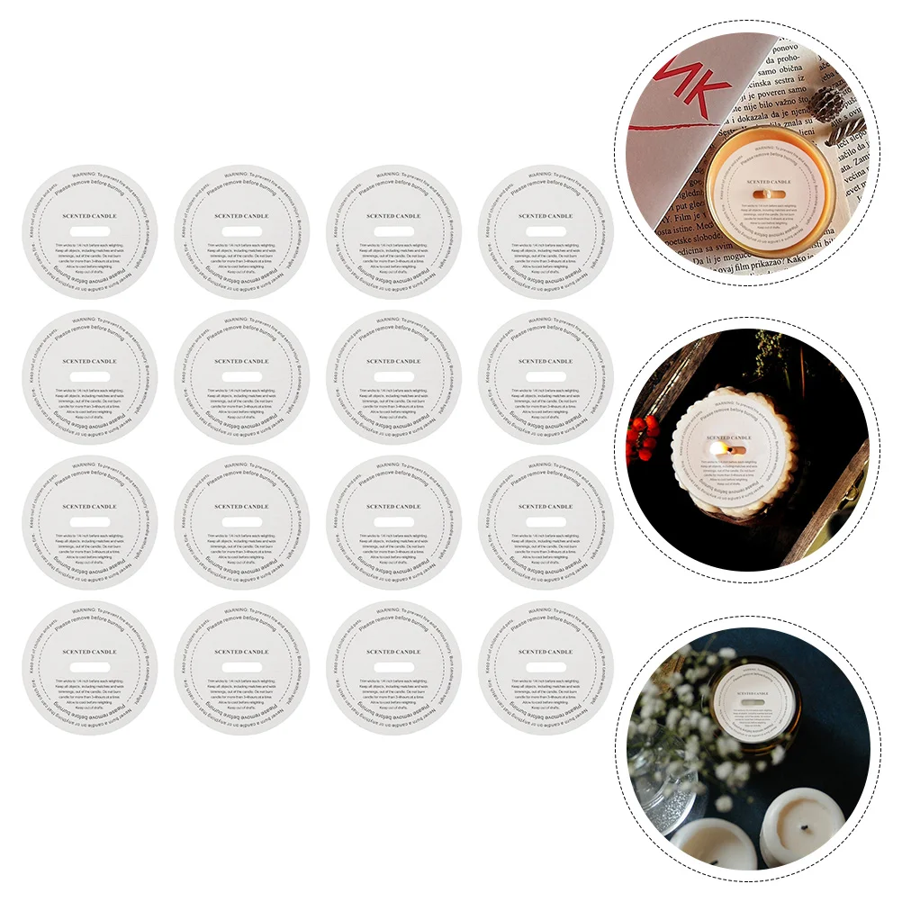 

20 Pcs Aromatherapy Label Paper Handmade Labels Cover Letter Dustproof Stickers Cup Litmus