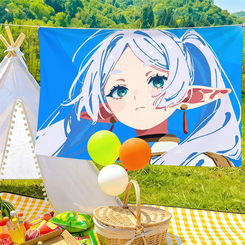 Outdoor Adventure Club - Avontuur anime F-FrierenS vlag Geschikt voor