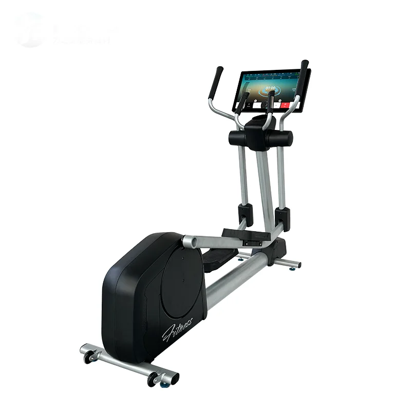 Electric Silent Elliptical Trainer Step Bicycle Machine with Touch Screen Gym Body Building Fitness Equipment