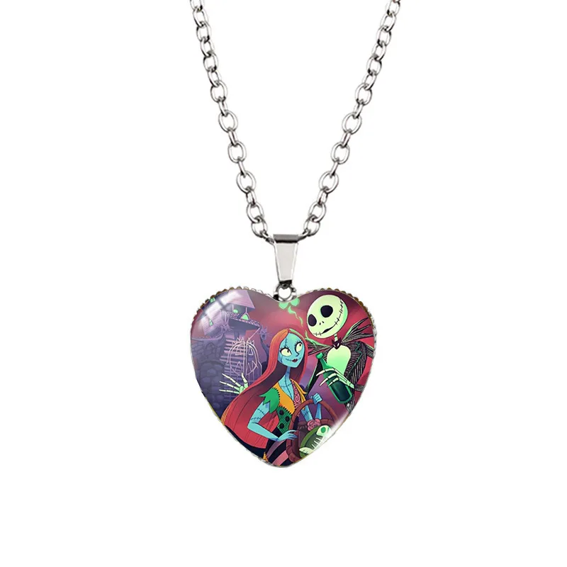 Collier Disney L'Étrange Noël de Monsieur Jack, 17 Styles, Tenues Assorties, Pull, Bijoux à la Mode, Cadeau pour Enfant et Amis