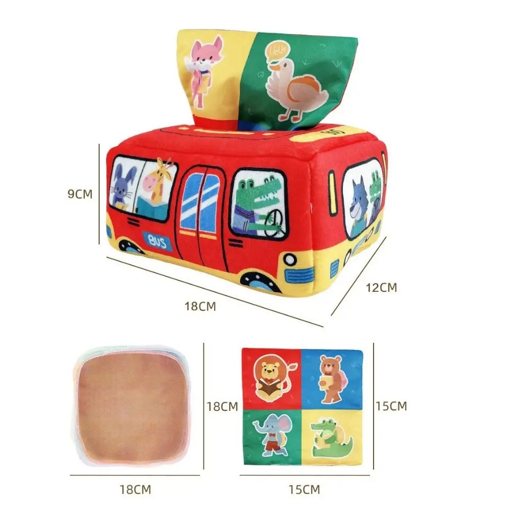 Giocattoli Montessori di stoffa Scatola di fazzoletti magici morbidi colorati Sciarpa di seta di pompaggio Giocattolo di attività di apprendimento per la prima educazione per i più piccoli