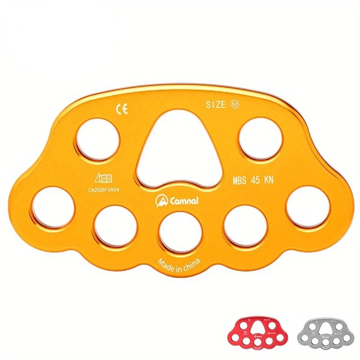 Outdoor Climbing Rescue 8-Hole Anchor Tool for Mountaineering Exploration - Load-Bearing Rope Divider for Enhanced Safety.