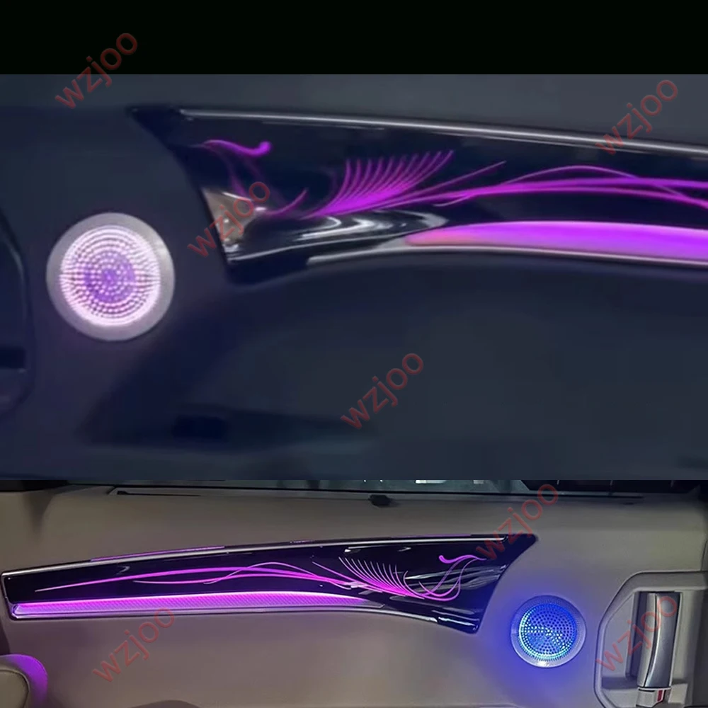 For Toyota Sienna/Gravia 2021- 2025 Premium Phantom Dynamic Ambient Lighting - 1:1 Fit Molded Illuminated Trim & Door Panel Kit