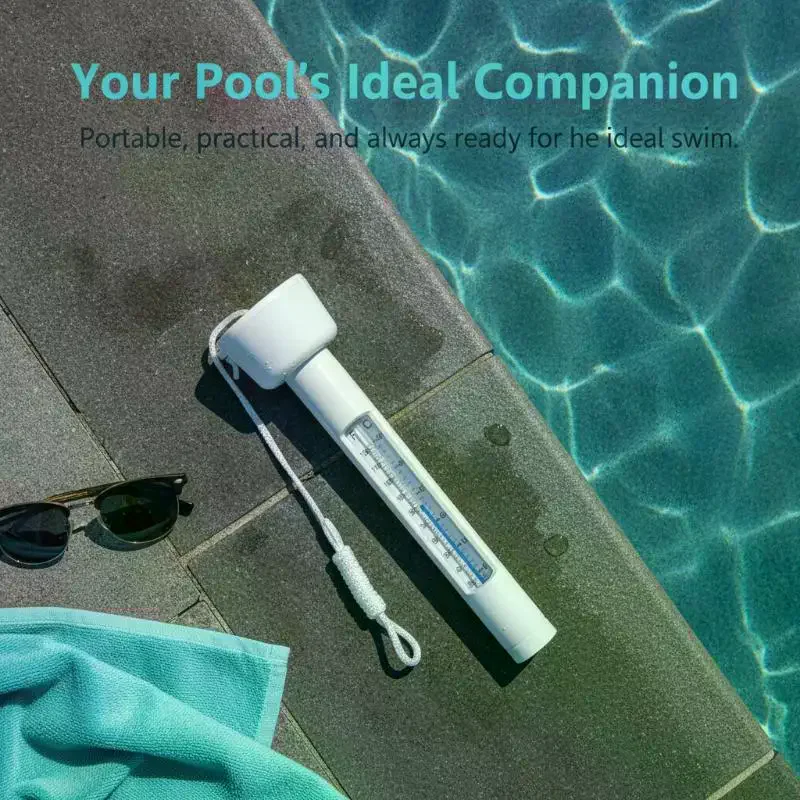 Floating Pool Water  Celsius Fahrenheit Dual Scale Waterproof Temperature Gauge For Swimming Pool Spa Hot Tub Use