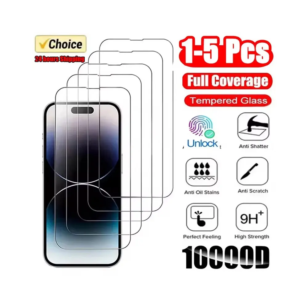 

1-5PCS HD Fingerprint Unlock Tempered Glass For Google Pixel 9 10 Pro XL 9A For Google Pixel 9 Pro XL 10 Screen Protector Clear