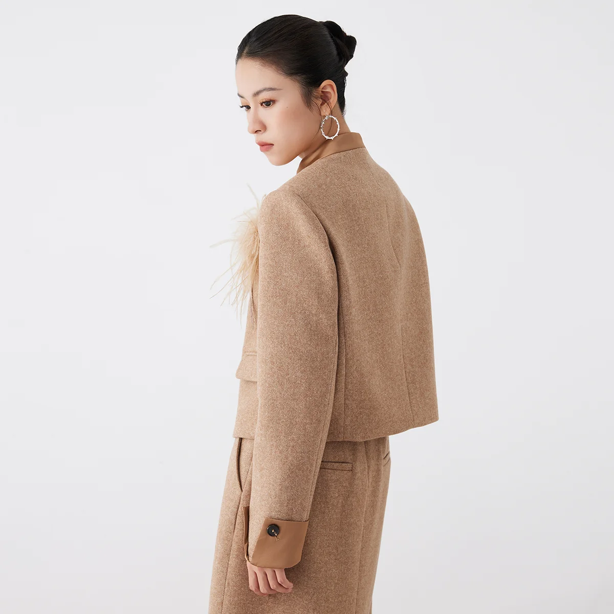 K2621W Wool Blazer For Women L - Women Formal Wear Office recension och pris