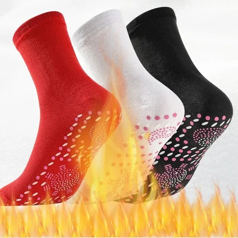 6/3/1 paires Tourmaline auto-chauffant chaussettes hiver chaud thermique soins de santé chaussettes minceur santé chaussette courte thérapie magnétique chaussette