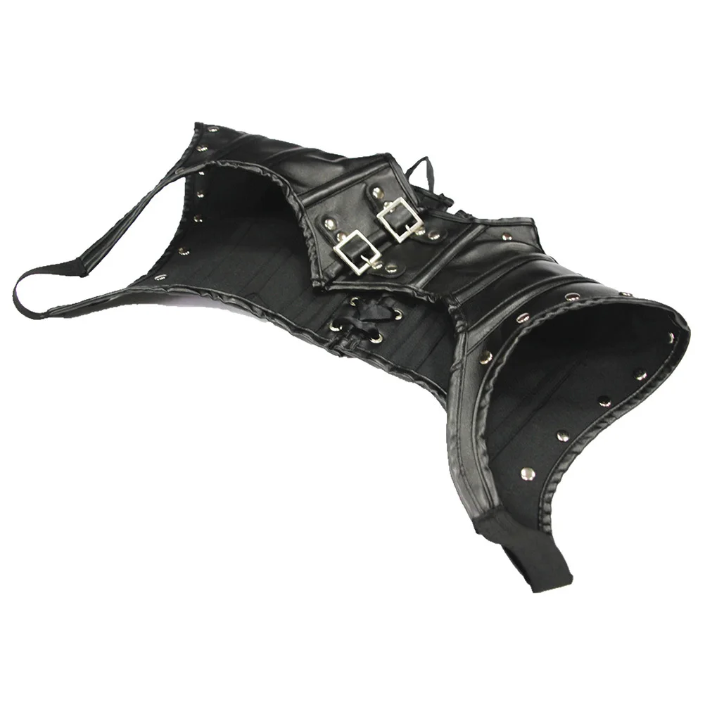 ショール ゴシック ヴィンテージ パンク ショルダー ケープ アクセント付き リベットトリム スチームパンク コスチューム小道具 ハロウィン ロールプレイ用