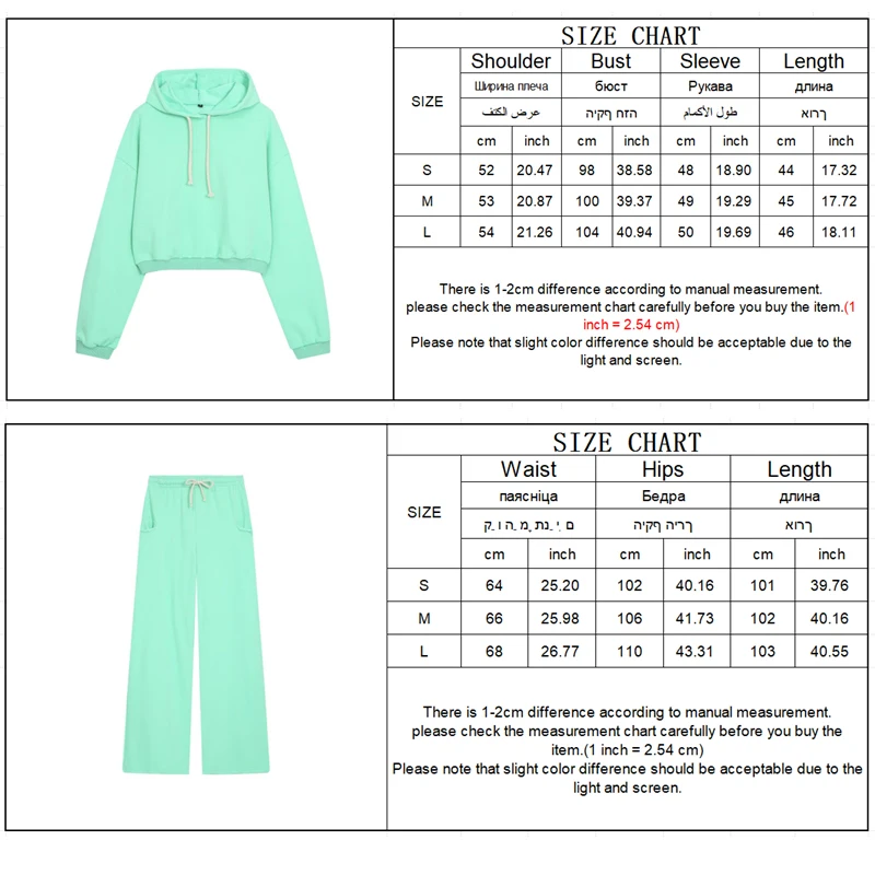 Guobioziy Women's Fluorescent Crop Sweatshirt Set 2026 Spring-Autumn Collection European Casual Daily Fashion Slim Tassel Street