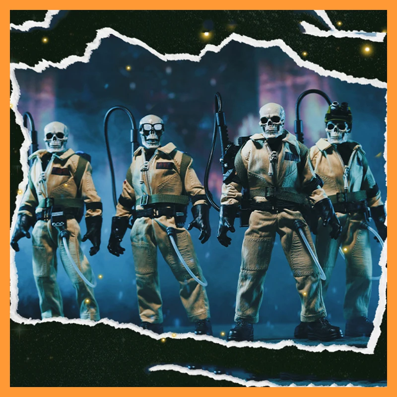 【الملابس فقط】مقياس 1/12 أربعة فرسان الأسطورية الفيلق الهيكل العظمي Ghostbusters القماش معركة البدلة ل 6 "عمل نموذج الجسم الشكل