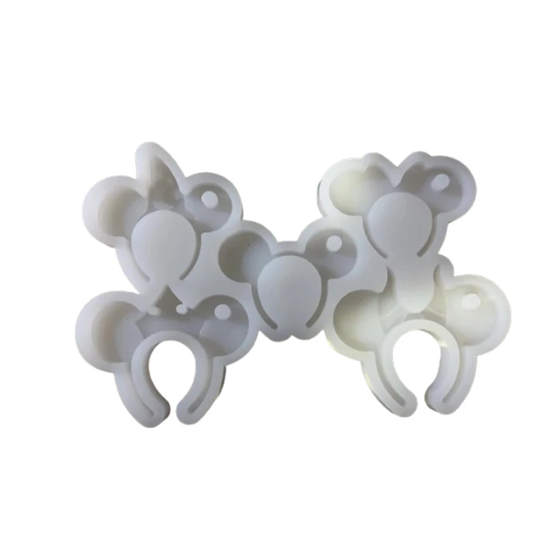 디즈니 미키 실리콘 케이크 금형 애니메이션 Diy 키 체인 펜던트 금형 주방 베이킹 초콜릿 금형 식품 학년 베이킹 케이크 도구 선물