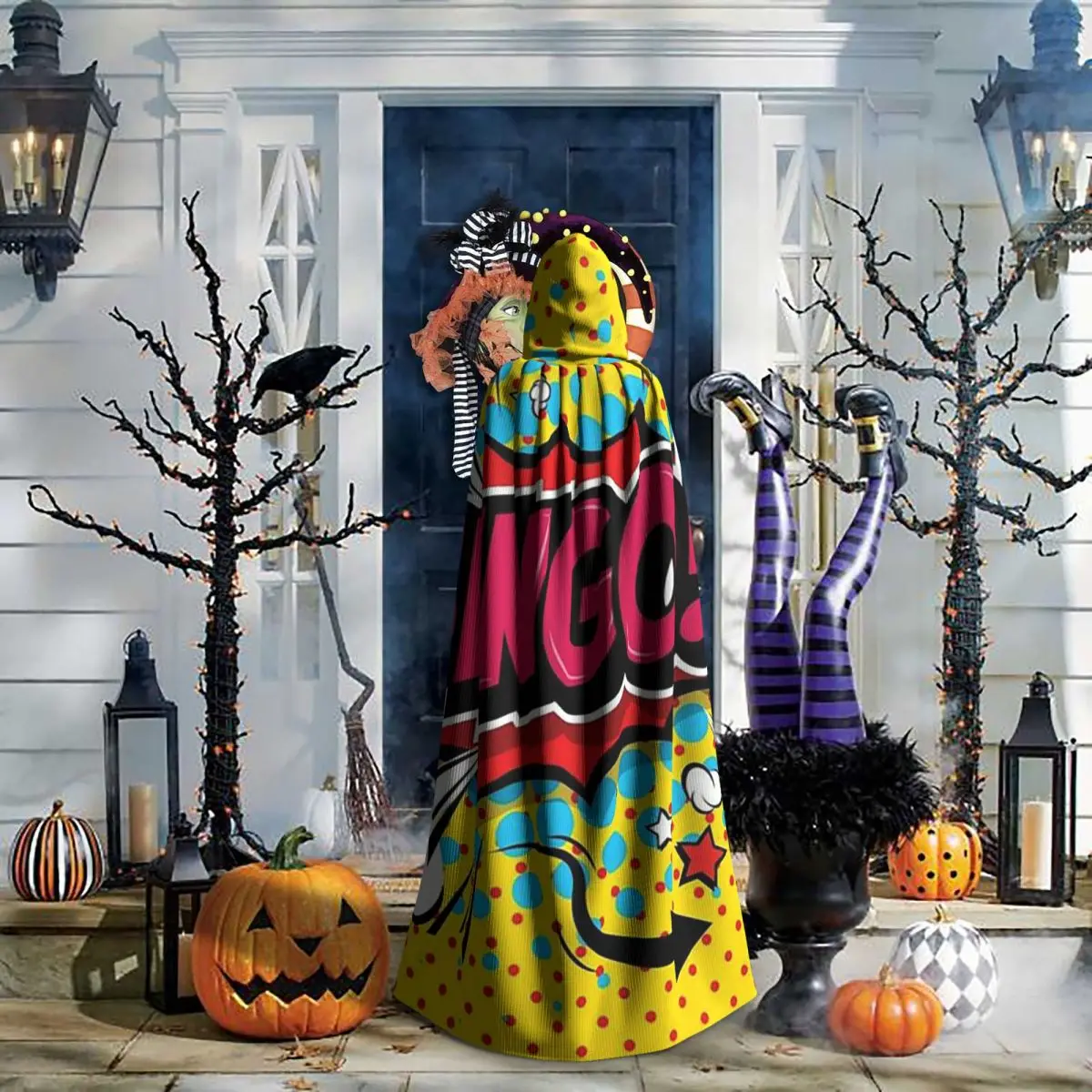 เกมบิงโกที่ดีที่สุดสำหรับผู้เล่นบิงโก เสื้อคลุมยาวมีฮู้ด ชุดแม่มดยุคกลาง ชุดคอสเพลย์ เสื้อคลุมฮาโลวีน แวมไพร์ สำหรับผู้ใหญ่ ทุกเพศ