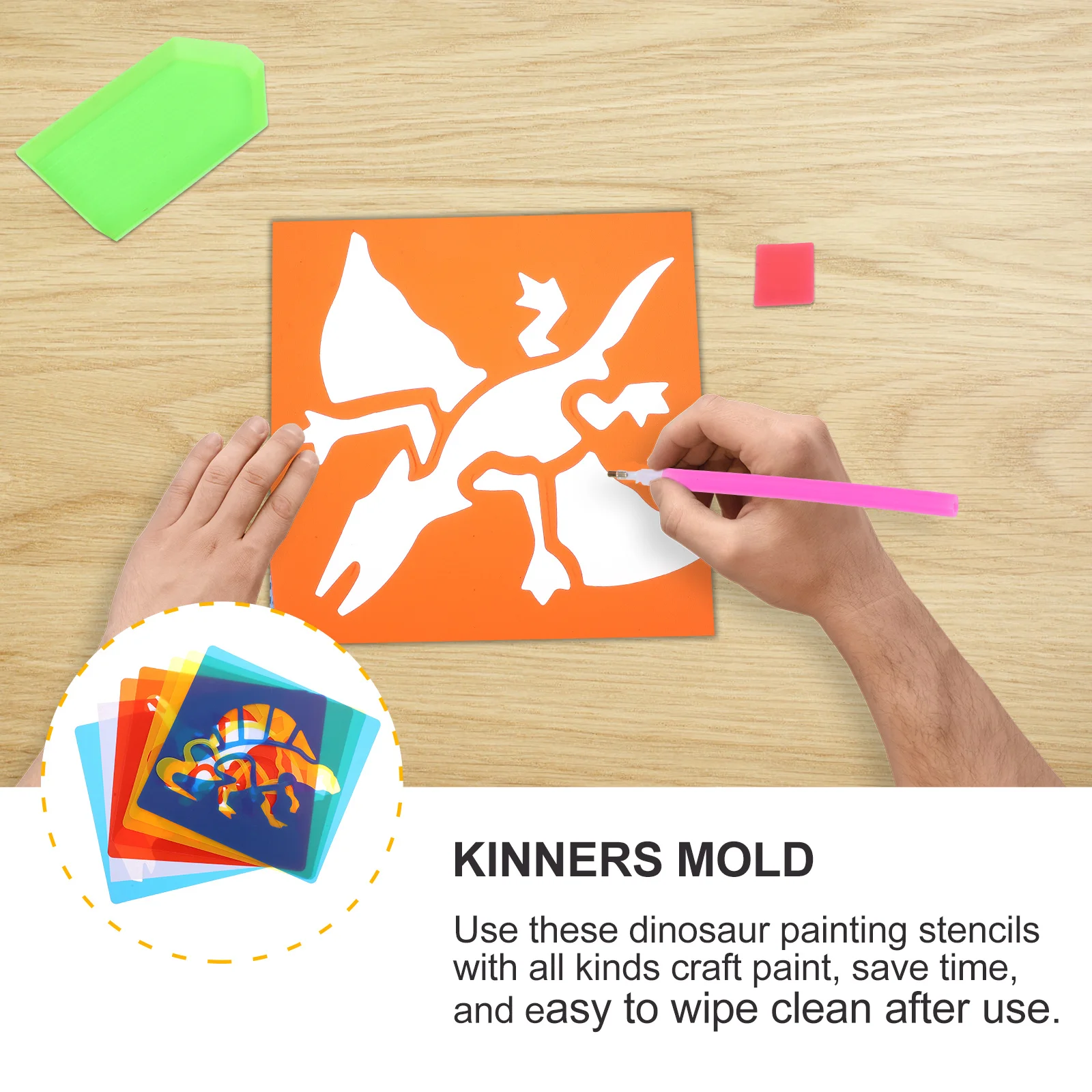 30 قطعة قوالب رسم الديناصور البلاستيك القابلة لإعادة الاستخدام الإستنسل DIY بها بنفسك اللوحة الحرف سكرابوكينغ الحيوان الاستنسل الرسم