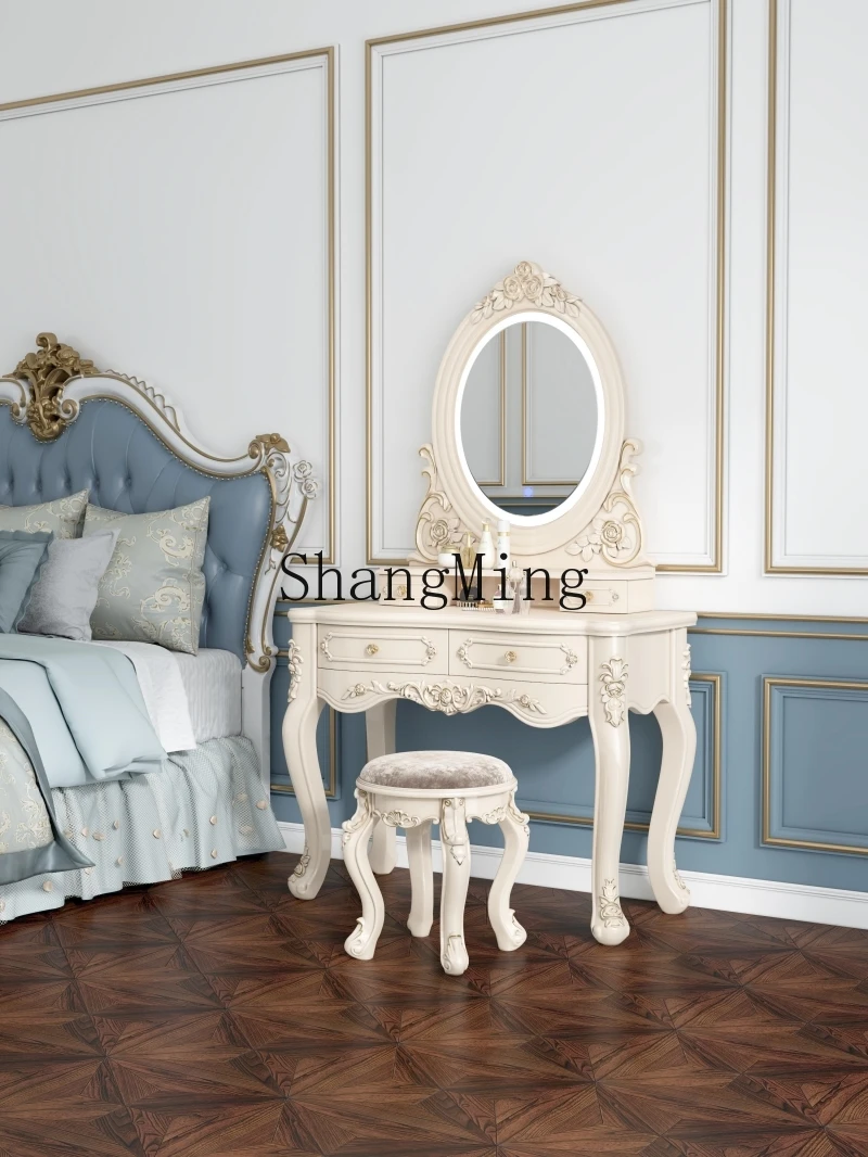 SM bedroom small apartment dresser multi-functional modern simple bedroom high-end makeup table