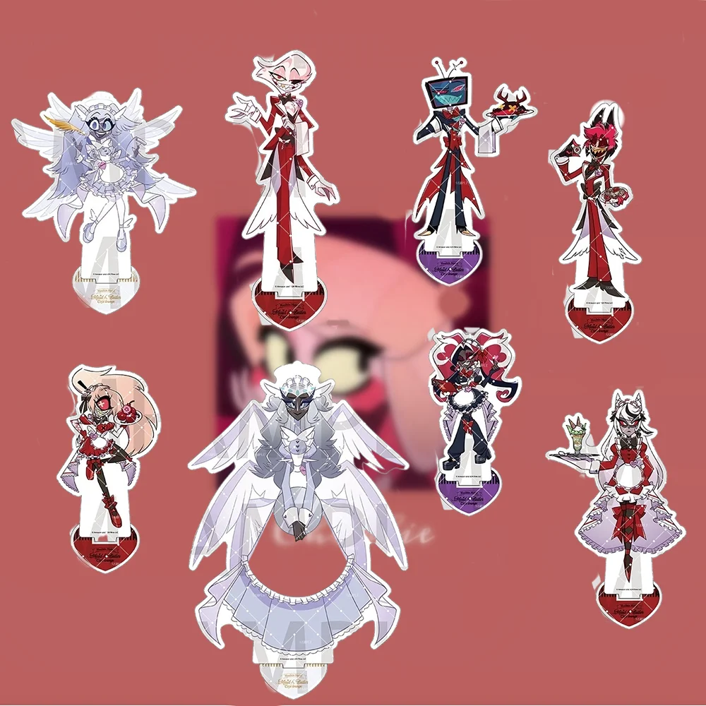 أنيمي "فندق هازبين" 15 سنتيمتر الاكريليك ستاندي-تشارلي مورنينجستار والاستور ، عيد الميلاد مكتب الديكور هدية عيد ميلاد لصديق #1