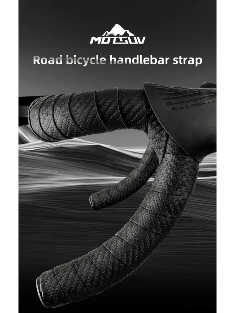 AliExpress MOTSUV Road Bicycle Bar Tape Cycling Cork Shockproof Sport Handlebar Bandage EVA Wrap Bent Bar Tape+2 Bar Plug Bike Accessories