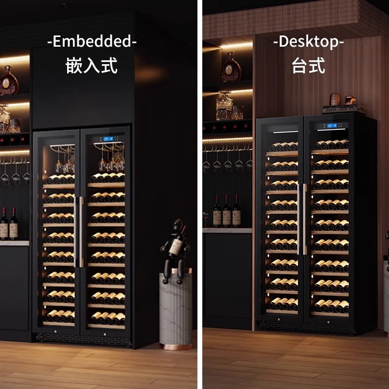 YJQ wine cabinet double door large capacity integrated constant temperature commercial living room bar refrigerator
