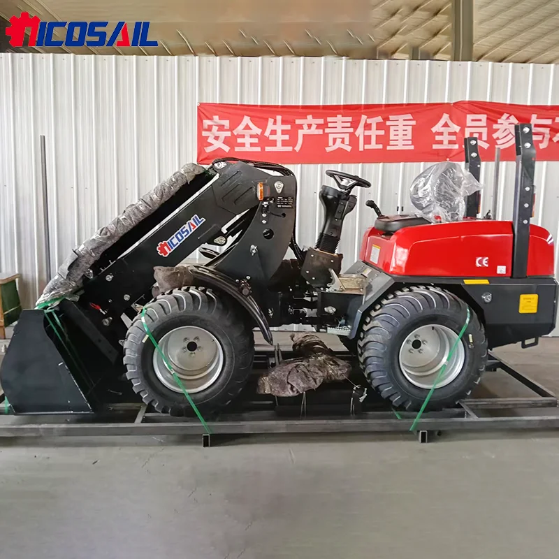Mini Telescopic Wheel Loader 0.8T KZL918 Quick Attach CE Approved Custom Options