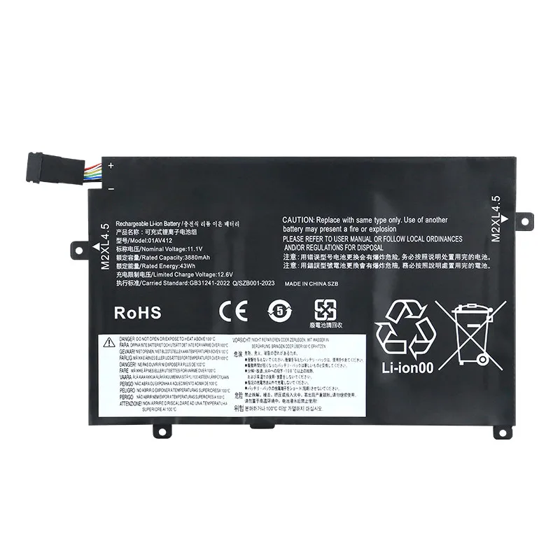 For lenovo thinkpad e470c e475 r580 laptop battery 01av413 tp00083a