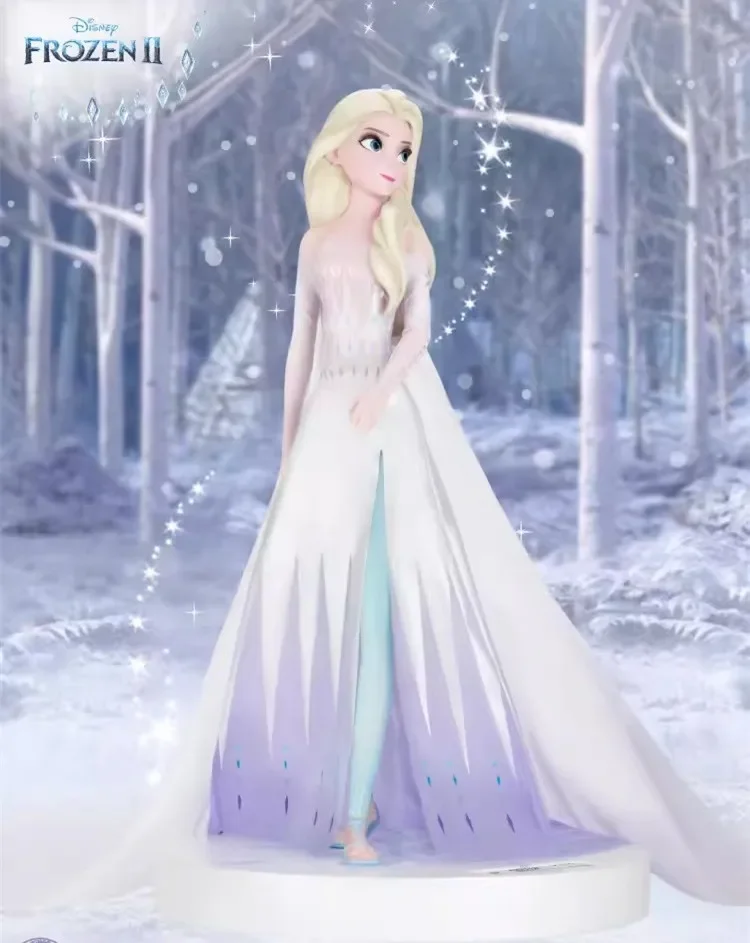 Funny] 41cm Disney Cartoon Anime Frozen Princess Elsa  Action Figure Collection model Home decorations Ornaments toys girl gift