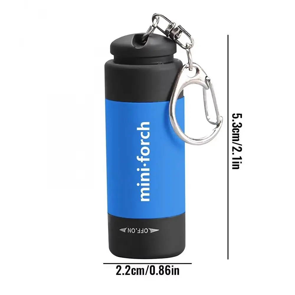 USB Rechargeable LED Mini Torches Light Long Battery Life Protable Outdoor Flashlight Keychain Bright Multi-function