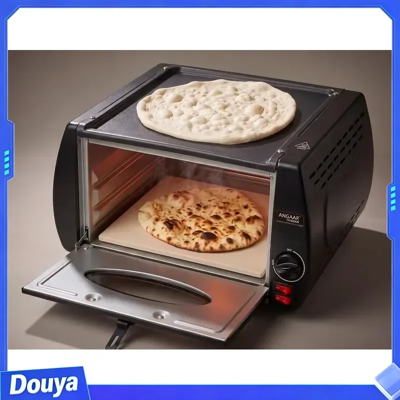 Electric Mini Tandoor Oven - 4-Minute Tabletop Pizza Maker, Tandoori Roti & Naan