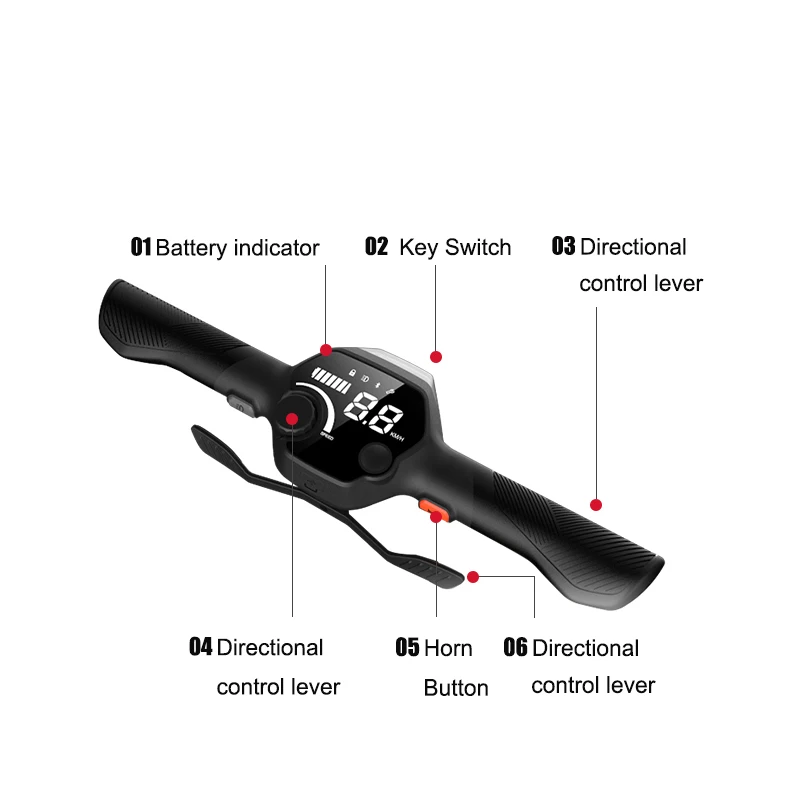 Składany skuter inwalidzki z pilotem, lekki, kompaktowy, idealny w podróży.