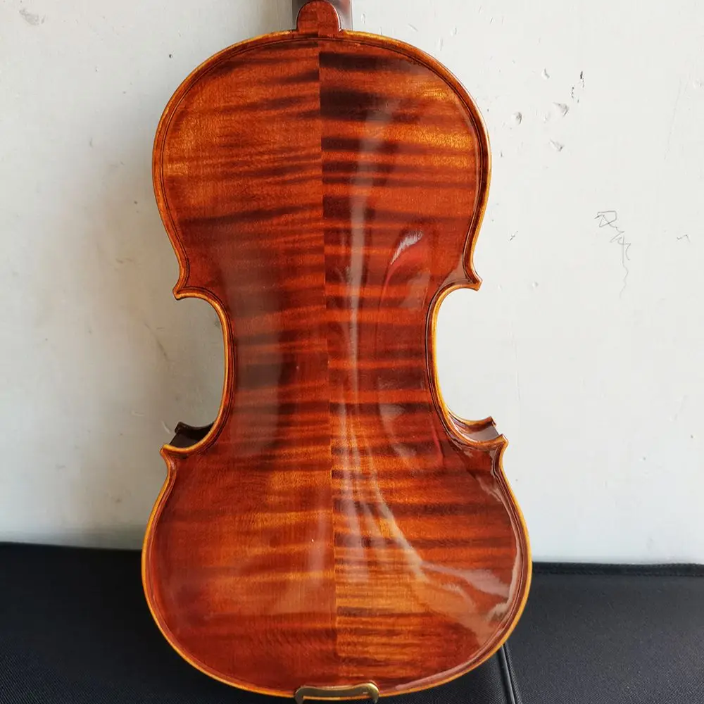 

Настоящее насыщенное дерево в полоску! скрипка ручной работы 4/4 3/4 1/2 Ретро еловая панель с кленовой задней частью твердая скрипка для начинающих профессиональный футляр для скрипки