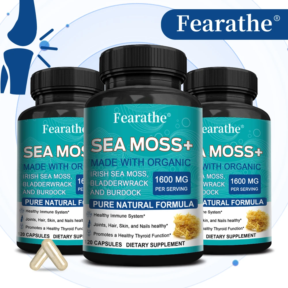 

Organic Irish Sea Moss Capsules-Helps Support Immunity,heart Health,joint Health,and Thyroid Function,suitable for Men and Women
