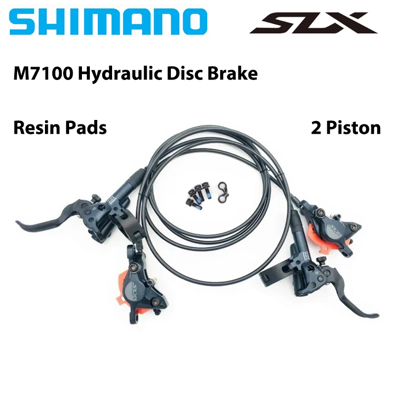 SHIMANO DEORE XT SLX M6100 M6120 M7100 M7120 M8100 M8120 2 oder 4 Kolben hydraulischer Scheibenbremssatz für Mountainbike MTB Original – Detail 4