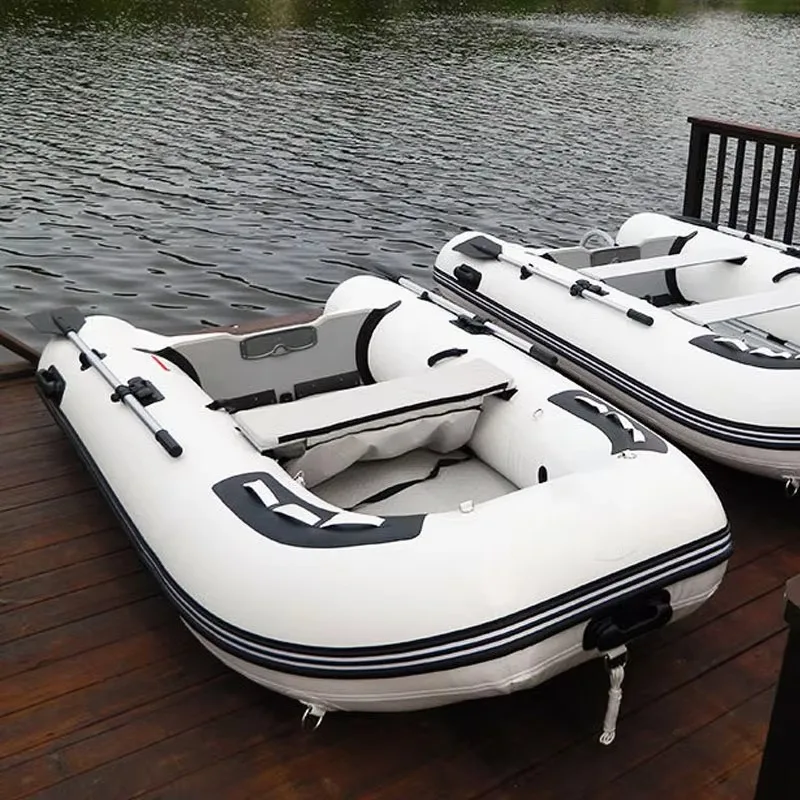 YTYIN Inflatable Boat Rowing Boat Rubber Inflatable 6-8Persons Dinghy Water Assault Fast Boat With Motor