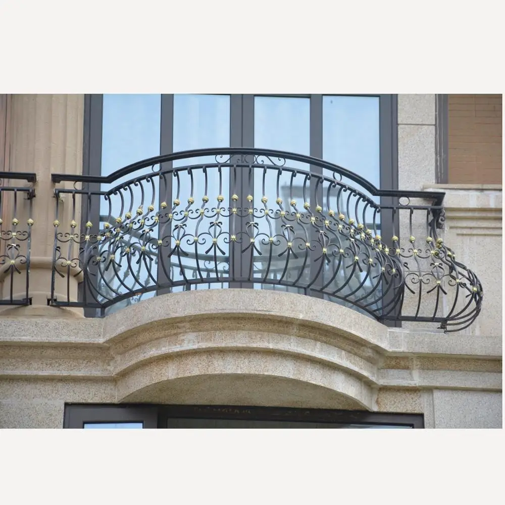 Customization Balustrades & Handrails for Stairs Railing Design Simple Iron Grill Design Wrought Iron Railings for Balcony