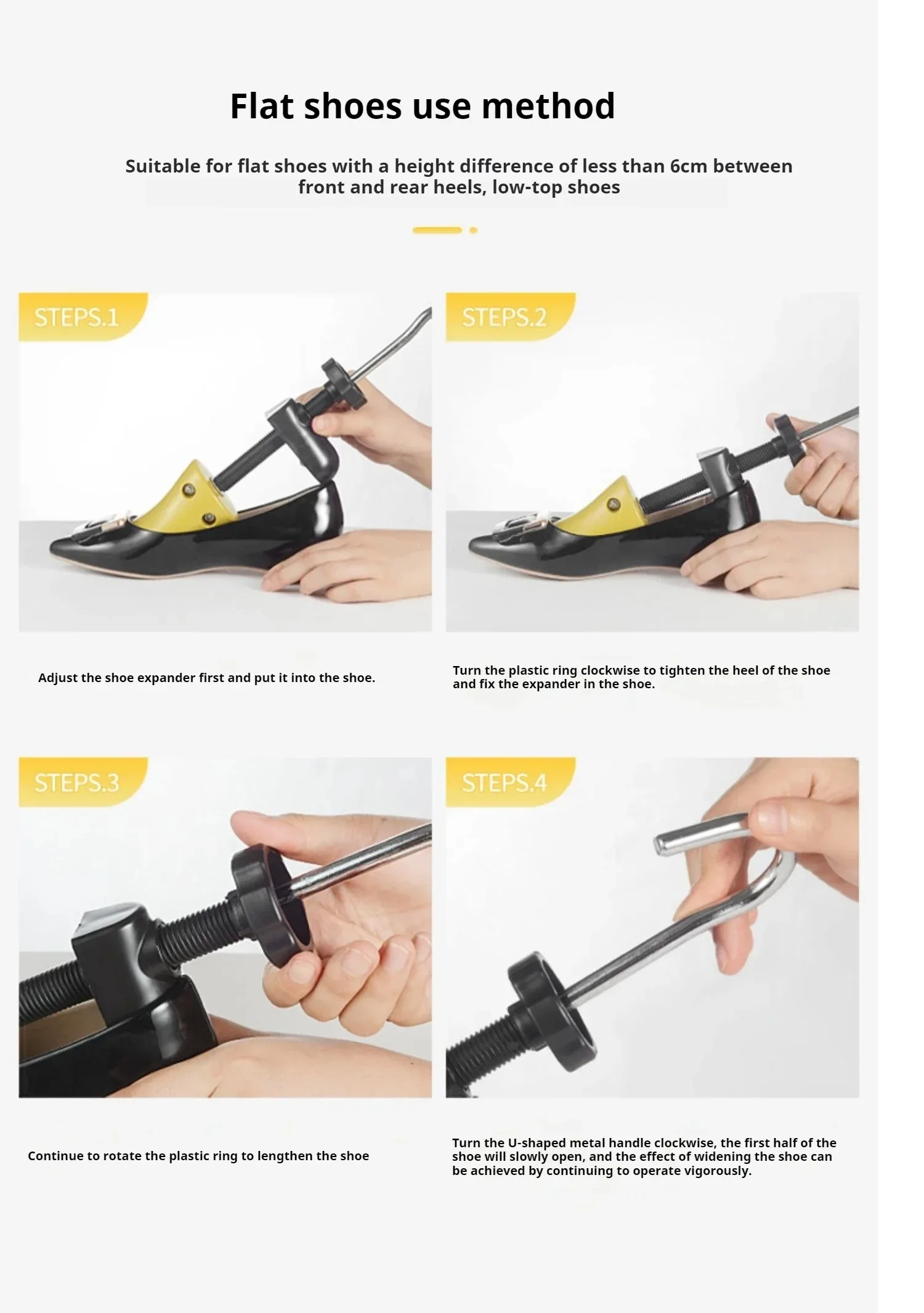 Praktischer Schuhspanner, verstellbare Länge, Breite, Schuhspanner, Stiefelhalter, Former, Unterstützung, Schuhspanner, für Männer und Frauen, Absätze, Schuhe, Baum – Detail 14