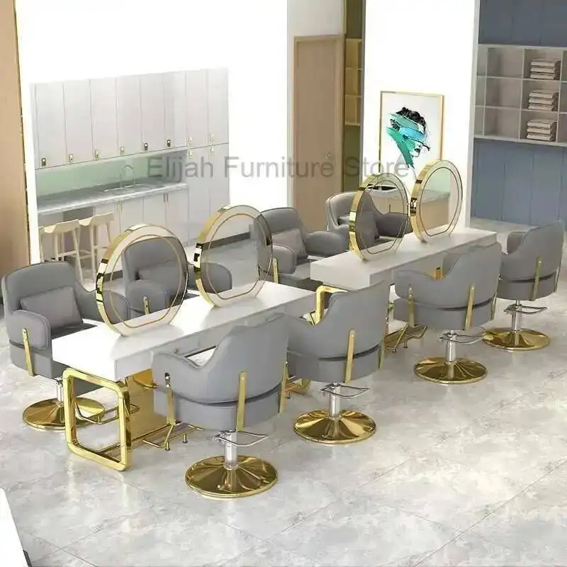 

Professional Barber Chair Reclining Hairdressing Hydraulic Salon Chair Aesthetics Pedicure Cadeira De Barbeiro Salon Furniture