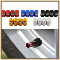 4Pcs Car Wheel Tire Valve Stems Caps Aluminum Tyre Rim Stem Covers Airdust Waterproof  Auto Moto Car Accessories Tool