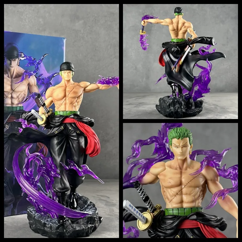 

Anime Peripheral ONE PIECE GK Wield A Knife Roronoa Zoro Standing Posture Statue PVC Action Figure Collectible Model Toy Boxed